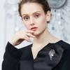 Элегантная Брошь Нарцисс Цветок Модный Зажим для Одежды с Жемчугом
