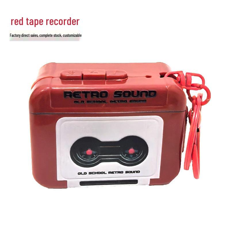 Ретро кассетный плеер Walkman брелок: Мини Музыкальный Плеер и Диктофон