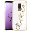 Protective Case - Samsung - Galaxy S9+ - White Silicone - Shockproof - Heart Pattern