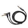 1.5m 4.9ft 6.35mm Stereo to 6.35mm Mono Adapter Cable Male to Male Audio Splitter Cable