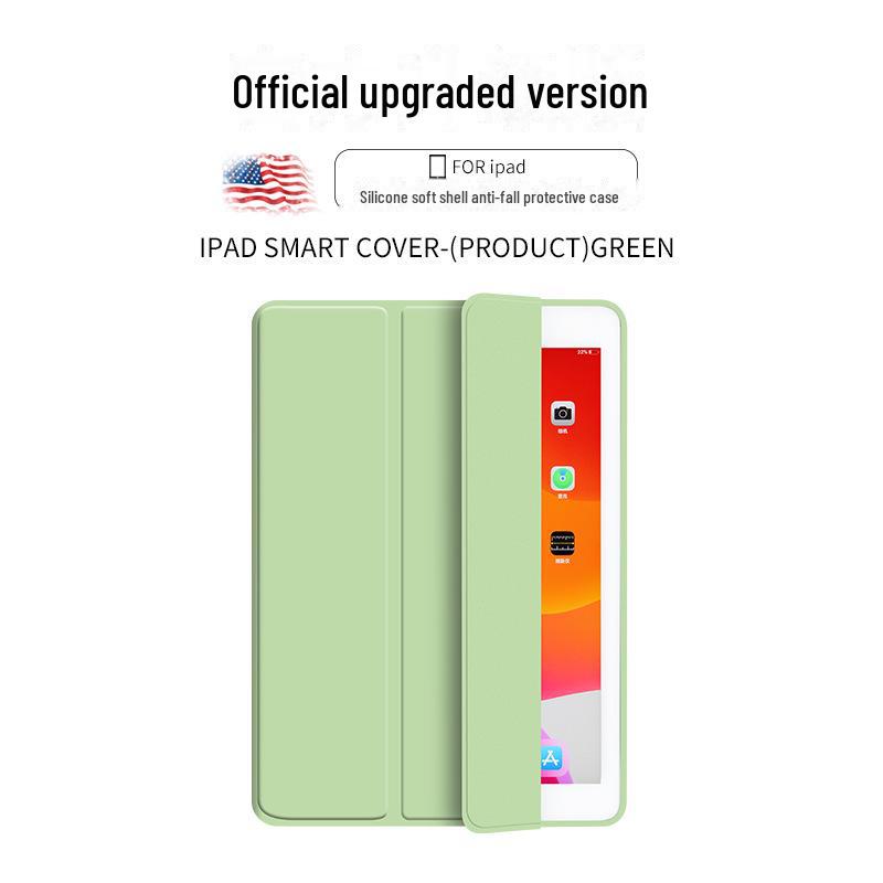 Triple-Fold Solid Color iPad Protective Cover for Pro 11/Air 4 & 5/iPad 10th Gen 10.9 inch/Mini 6/10.2 Inch