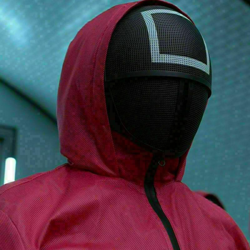 Маска для косплея игры «кальмар» квадратный круг треугольник игра «кальмар» маски анфас