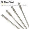 Magnetic Screwdriver Bits Set 100mm Slotted Phillips Torx Square Head Drill Bit 1/4" Hex Shank S2 Steel Screw Driver Hand Tools