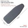 1Pcs With Elastic Edge Ironing Board Cover Stain Resistant Thick Cotton Padding Iron Heat Shield Universal Cloth Cover