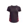 Футболка с логотипом, спортивная, простая, универсальная, с круглым вырезом и коротким рукавом, женская, фиолетовая 1376818-541