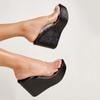 Platform Wedges Slippers For Women Clear Outdoor Indoor Slipper Comfy Causal Shoes Woman Peep Toe Office Super High Heels