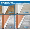 Door Draft Stoppers For Bottom Of Door Adjustable Self-Adhesive Sound-Proof Door Bottom Seal Strip Gap Blocker Foam Weather