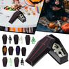 1set Miniature Coffin Skeleton Ornaments Halloween Decoration Prank Props For Parties Spooky Home Decor Fun Halloween Decor