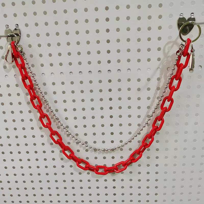 Pants Chain Removable Resin Chain Fluorescent Pants Ins Trendy Brand Hip-hop Decorative Chain Hanging Chain
