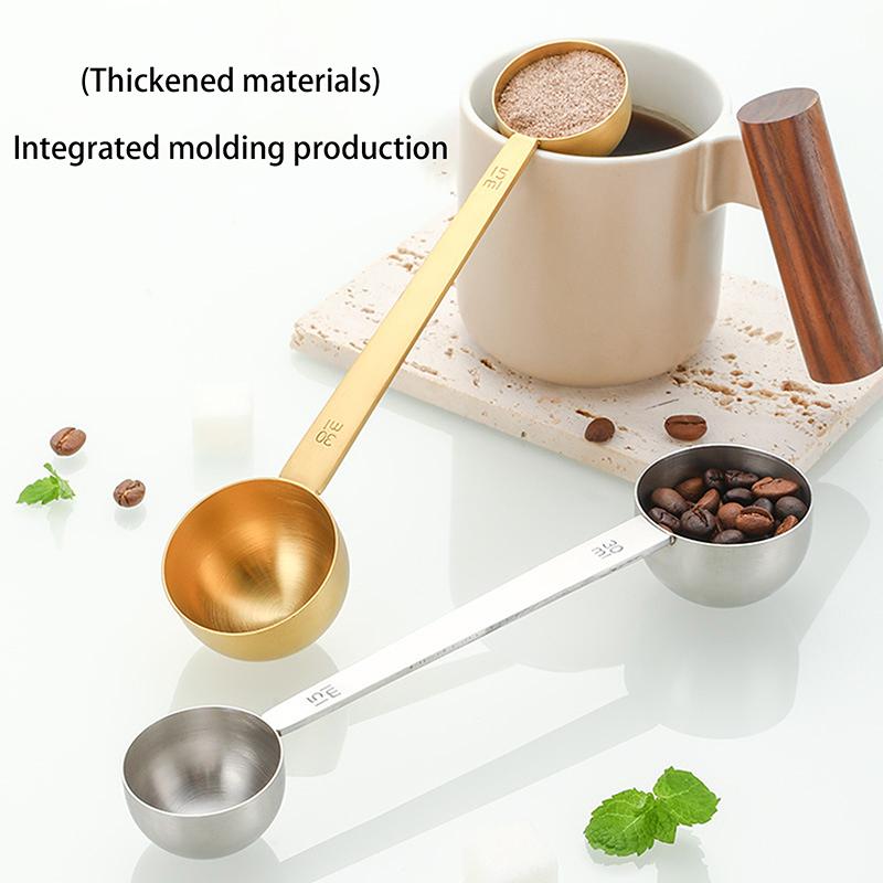 304 нержавеющая сталь мерные ложки с двойной головкой кофейный черпак 15 мл 30 мл для бариста кофейные зерна кухонные измерения