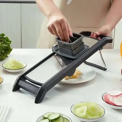 Картофелерезка с пластиковым лезвием из нержавеющей стали, многофункциональное лезвие с возможностью свободного переключения, идеальный инструмент для фруктов и овощей