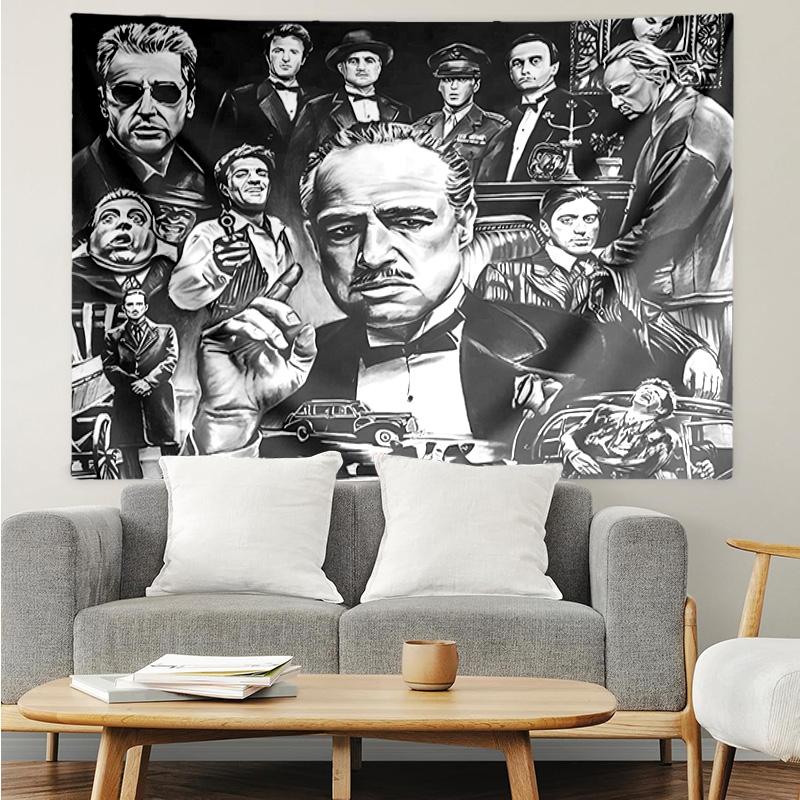 The God-father Tapestry Hanging for Bedroom,Livingroom, Playroom,Decor Art Room Wall Tapestry Holiday and Birthday Gifts