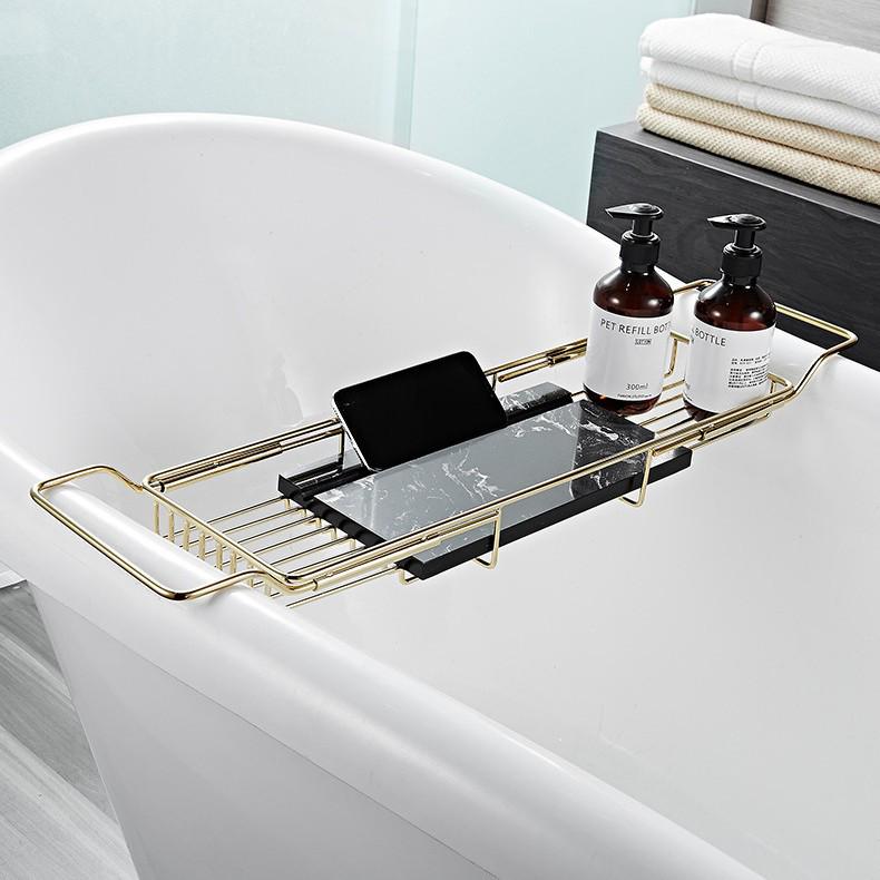 Gold Chrome Plated American Style Towel Rack Set - Retro Bathroom Accessories