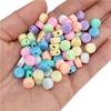 Creative Cream Flat Beads 8/10mm Fashion 100Pcs Round Bracelet Necklace Making Jewelry Accessories Macaron Color DIY System