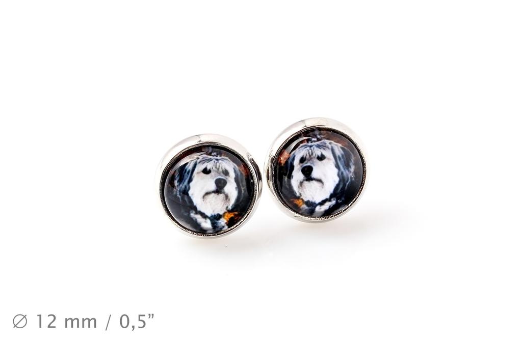 Polish Lowland Sheepdog, PON, Valee Sheepdog – Earrings your photo handmade, own photo | Art-Dog