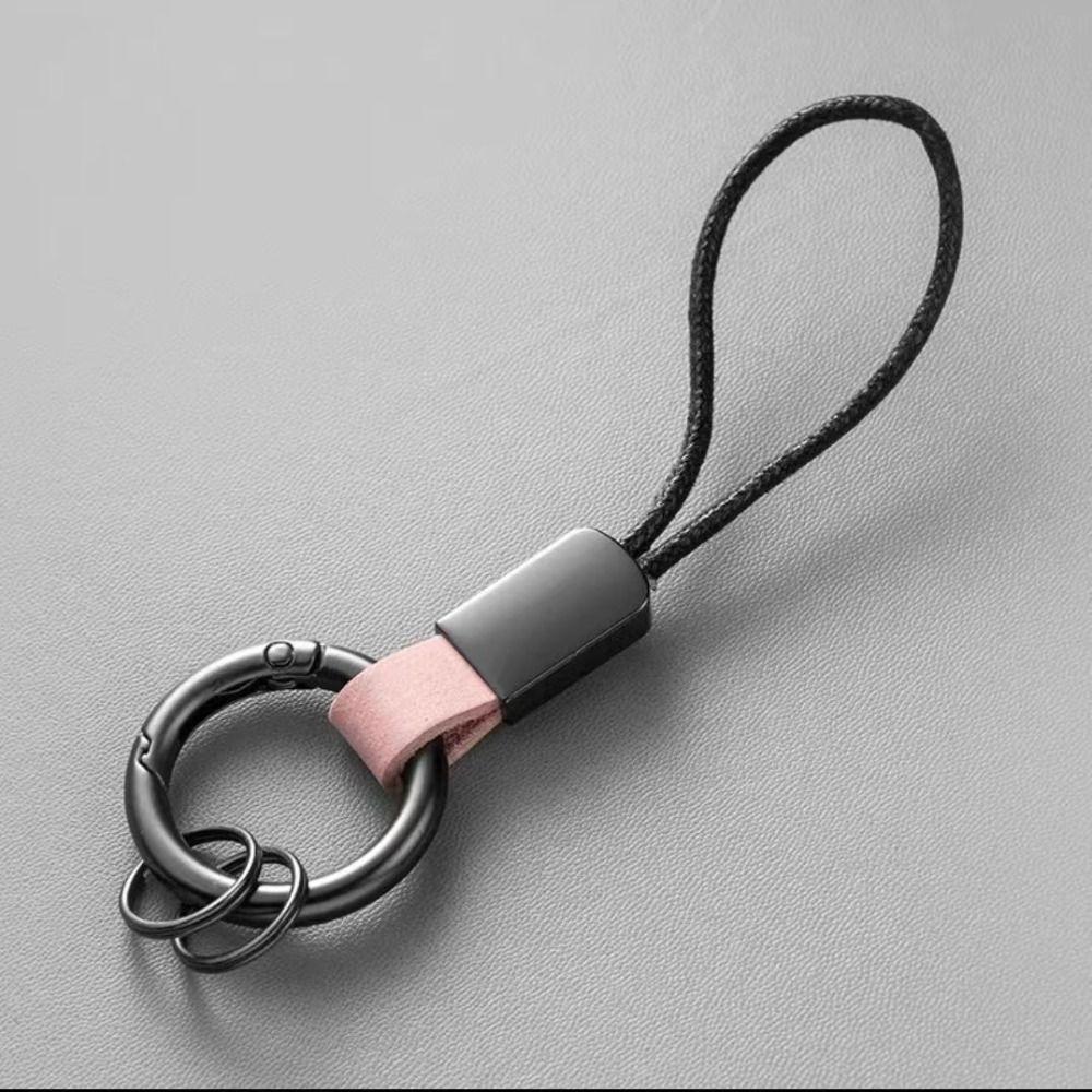 Multifunctional Leather Waist Hanging Key Chain Zinc Zinc Alloy Car Trinket Keyring Men Birthday