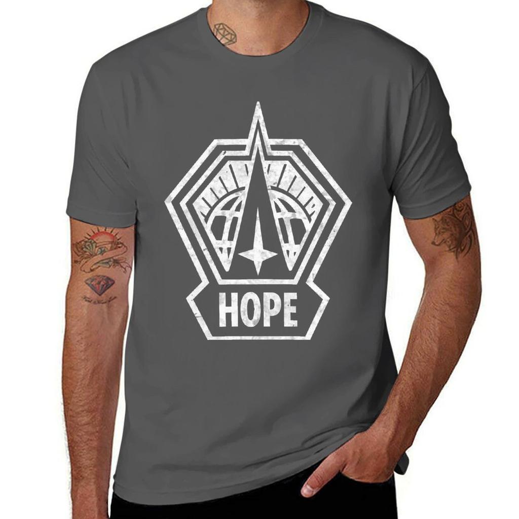 The Hope Emblem The Outer World Logo TShirt Basic Plain Tee for Spring and Summer