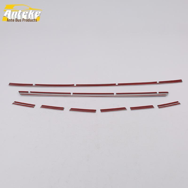 Tiana Center Grille Bright Strip & Hood Trim - Anti-Scratch Collision Accessory