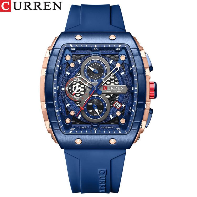 CURREN Six-pin Chronograph Watch Men's Fashion Multi-functional Watch