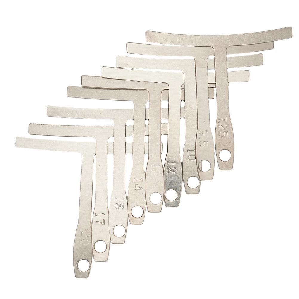 Линейка для высоты струн гитары Т-образные линейки Пластиковый набор Нержавеющая сталь