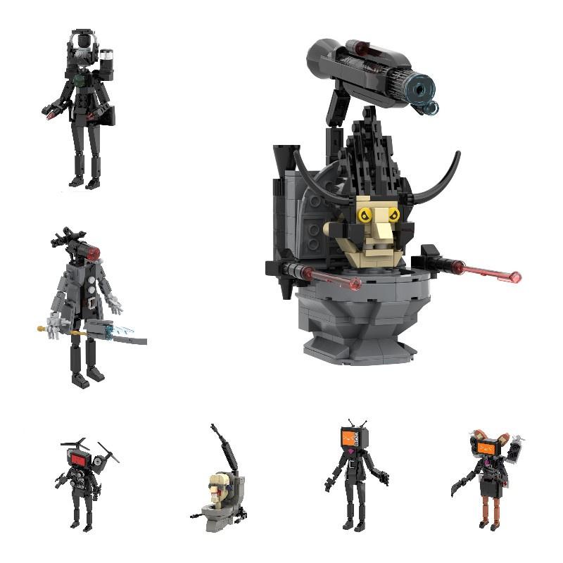Exciting Skibidi Toilet Vs. Surveillance Man Titan Tv Figure Abs Plastic Building Blocks