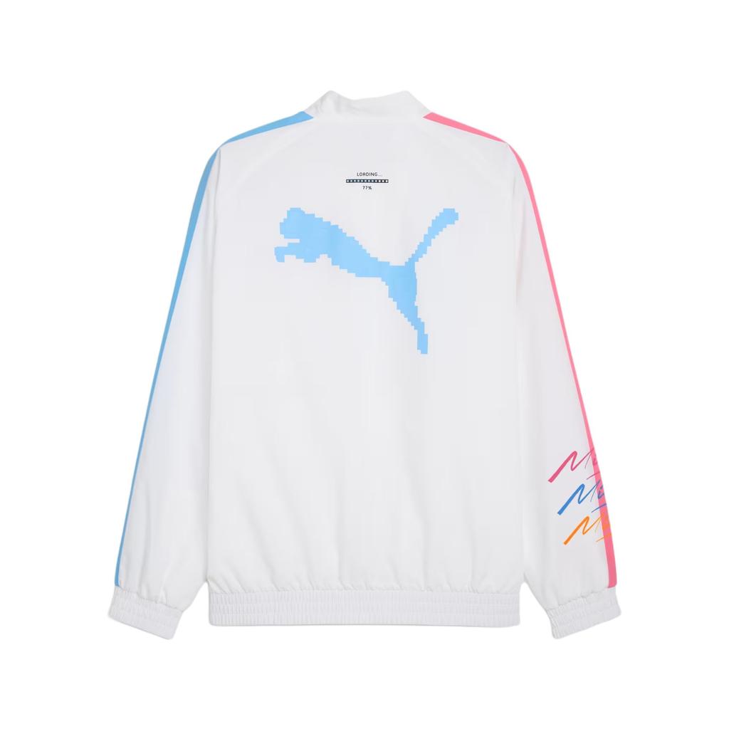 Puma Scuderia Ferrari T7 Miami Простая Свободная Удобная Куртка с Длинным Рукавом Мужская Куртка Белая 633406-03