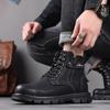 2025 Мужские хлопковые ботинки-хайтопы для хайкинга в стиле Мартин с кашемировой подкладкой для снега