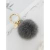 MAIA Mink Fur Keychain & Charm - D Gray