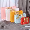 1 шт. Подарочный пакет Многоцветный подарочный бумажный пакет для пижам одежды Крафт-бумага Книги Бант Лента Портативный с ручкой
