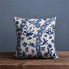 Декоративная наволочка для дивана, белый фарфоровый чехол Almofadas, домашний декор, винтажная синяя наволочка с принтом