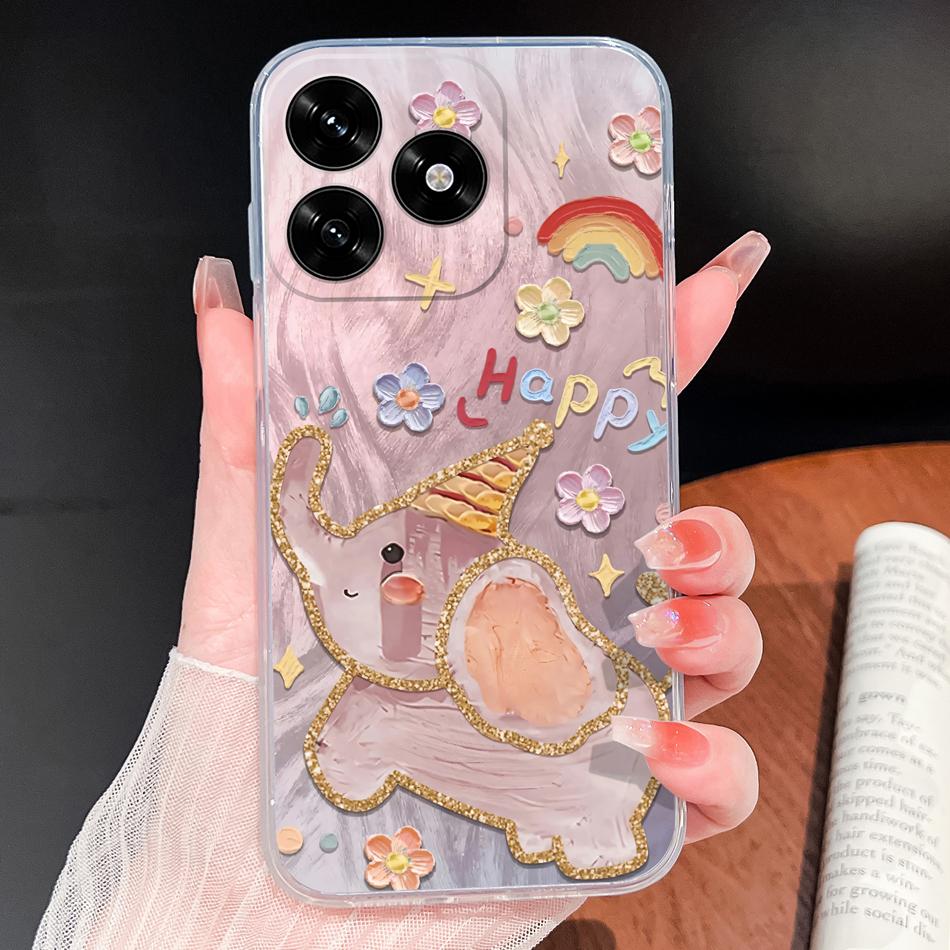 Чехол для телефона Honor Play 10A 10T 9A 7T Милый Мультяшный Животный Мягкий Прозрачный Силиконовый Чехол Для Honor Play9 A 7 T Легкий Funda