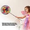 Flower Yard Decoration Triple Wheel Wind Spinners Rainbow Pinwheel Windmill Toys Garden Windmill