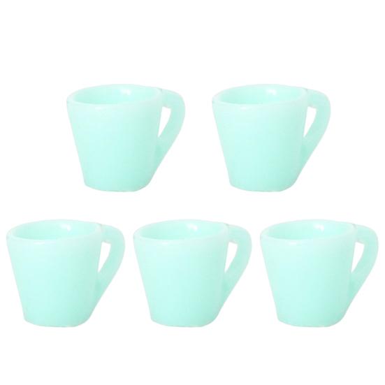 5 шт. 1:12 прекрасных компактных реквизитов для фотосъемки, изысканный миниатюрный кукольный домик, чашка для чая с молоком, кофейная чашка, микропейзажная чашка