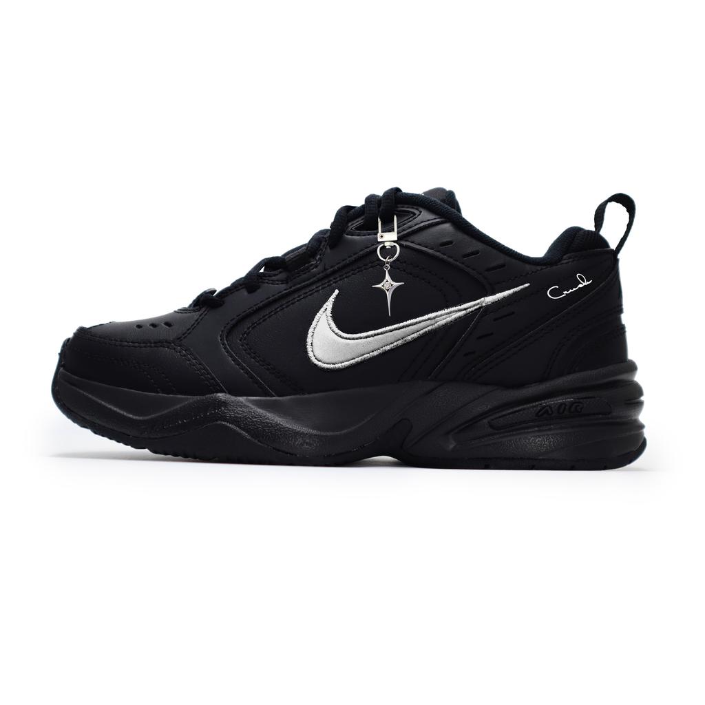 Nike Air Monarch 4 Cool Silver, Storm Abrasion Resistant Abrasion Resistant Low top Chunky Sneakers Unisex Black 415445-001(Team448-)