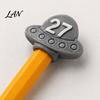 Numbered Pencil Caps for Primary School Cute Toppers, Lovely Charms, Pen Soft Elastic Pencils Toppers Decorations Supplies Classroom Rewards Silicone