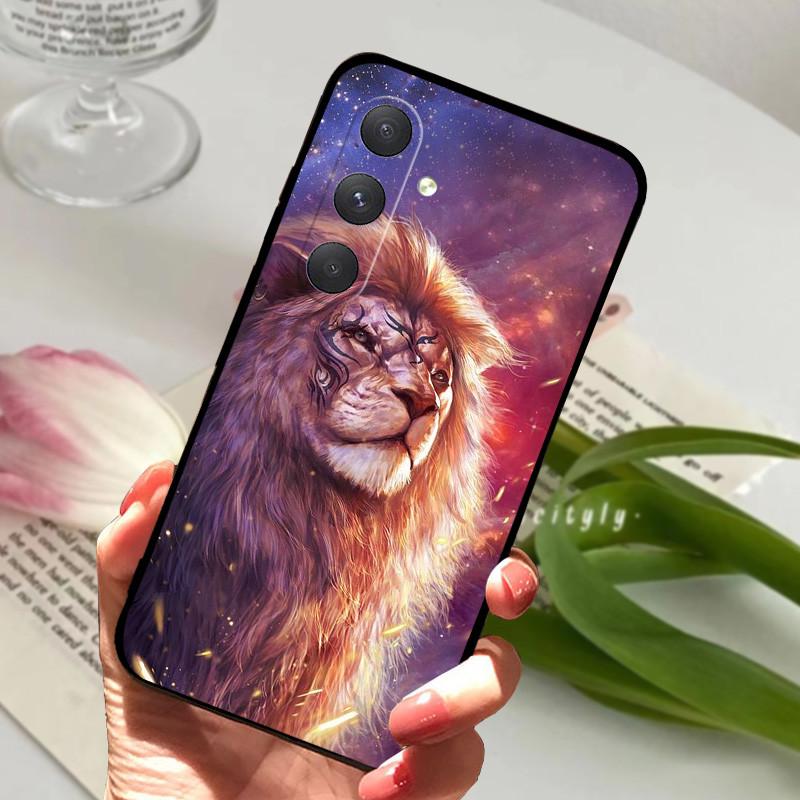 Чехол для Samsung A54 5G Защитный Мультяшный Черный Мягкий ТПУ Силиконовый Чехол для Телефона Для Samsung Galaxy A54 Чехол-Бампер Сумка