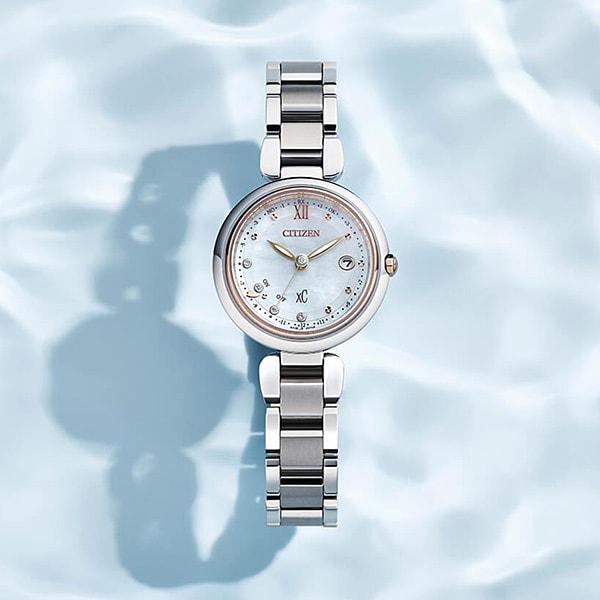 Citizen ES9466-65W ( Watch xC xC Mizu Collection Titania Happy Flight Eco-Drive Radio-controlled Floret Diamond Model)