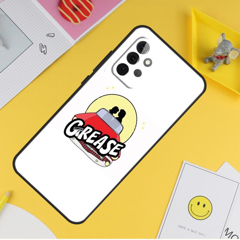 Розовый женский фильм «Смазка» для Samsung Galaxy A14 A34 A54 A12 A32 A52 A51 A71 A53 A33 A13 A15 A25 A35 A55 чехол для телефона