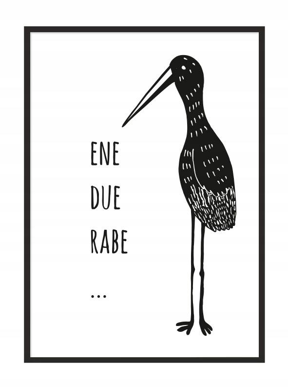 Picture poster In a frame A4 cm Stork PD024