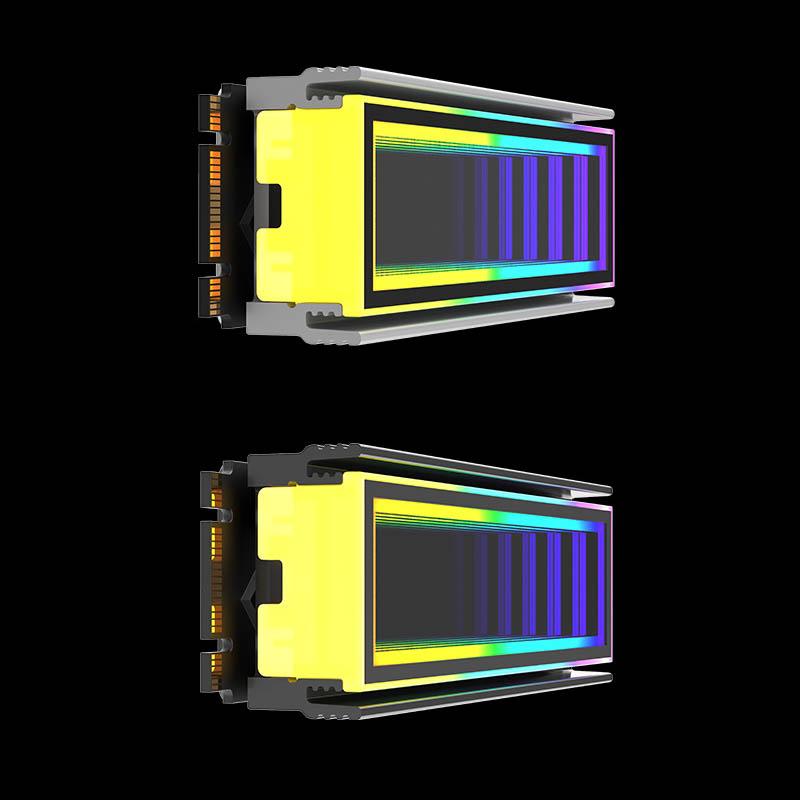 5V ARGB Sync Компьютер 2280 SSD M2 Радиатор ПК RGB M.2 Nvme Кулер Радиатор Эффект Бесконечной Бездны