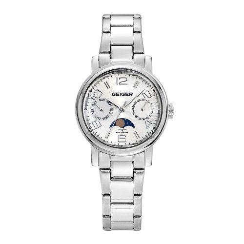 Geiger Женские металлические часы GEIGER с фазами луны GE8026WS_L
