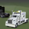1/24 Тягачи Peterbilt 389 Грузовик Сплав Модель игрушечной машины Рулевое управление колесами Звук и свет Детская игрушка Коллекционные предметы Подарок на день рождения