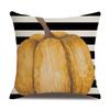 Thanksgiving Linen Pillowcase Autumn Pumpkin Print Pillow Cushion Cover