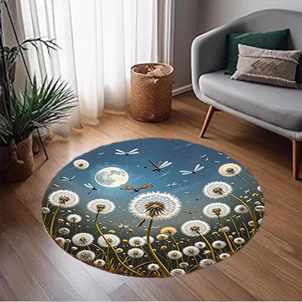 1pc home carpet dandelion design non slip office decor gift living room bedroom