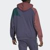 Adidas Originals Trefoil Logo Print Colorblock Hoodie Men Tops Navy HK2096