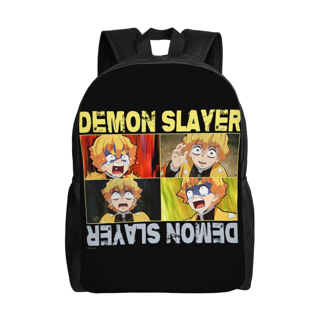 Рюкзаки Клинок Рассекающий Демонов Kimetsu no Yaiba Танджиро Дыхание Воды Меч Daypack mochila Campus Застежка-молния Rucksack
