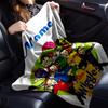 Custom Name The Wiggles Theme Printed Blanket - Perfect for Couch, Bed, Travel & Outdoor Use | Machine Washable, Cozy & Durable.