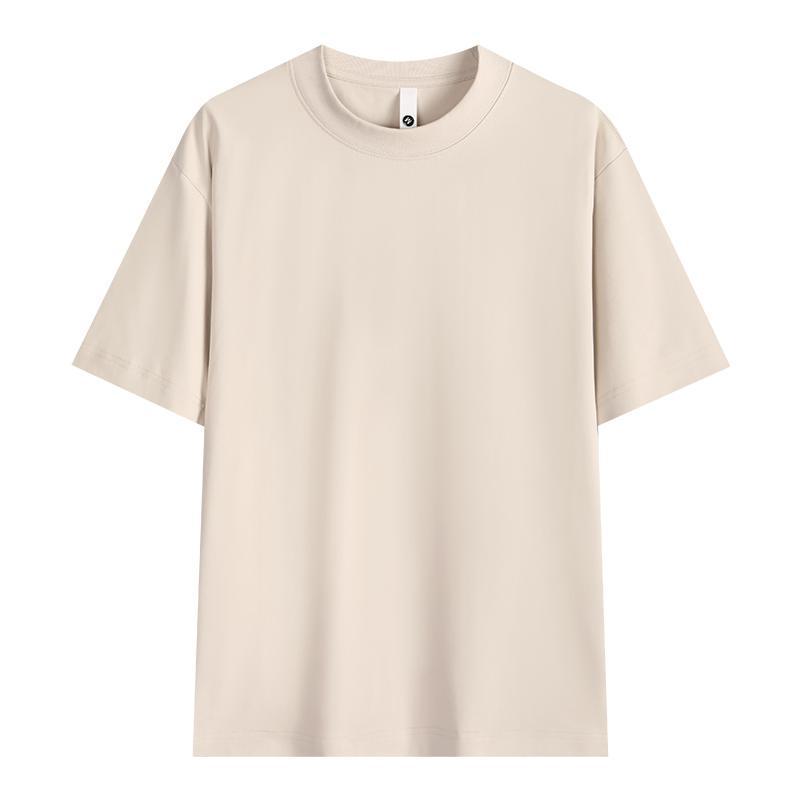 Новая мужская футболка Sorona Cool Antibacterial Quick-Dry UV Protection Single Color с коротким рукавом 250 г