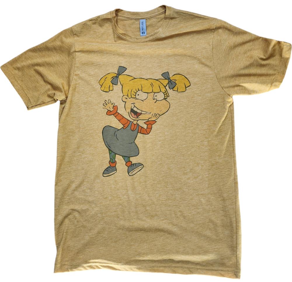 Nickelodeon Rugrats Angelica Tshirt color Vintage gold mens size s3x Unisex T-Shirt