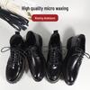 Black & Brown Waxed Leather Shoelaces for Men - Casual Round, Summer Style